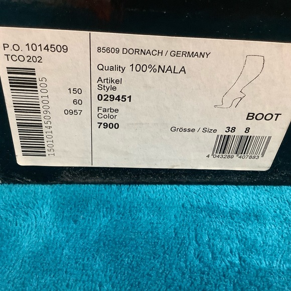 ESCADA Elastic Leather High Heel Boots - Picture 8 of 9